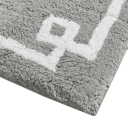Kirkland's Home Cotton Tufted Bath Mat With Border, 40 In.- Bathroom Rugs