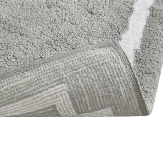 Kirkland's Home Cotton Tufted Bath Mat With Border, 40 In.- Bathroom Rugs