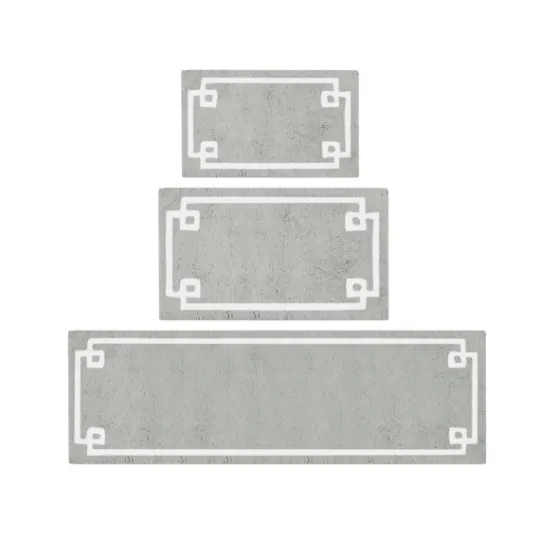 Kirkland's Home Cotton Tufted Bath Mat With Border, 40 In.- Bathroom Rugs