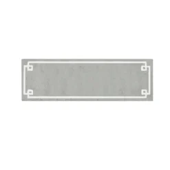 Kirkland's Home Cotton Tufted Bath Runner With Border- Bathroom Rugs