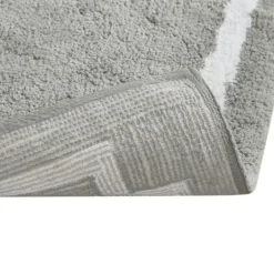 Kirkland's Home Cotton Tufted Bath Runner With Border- Bathroom Rugs