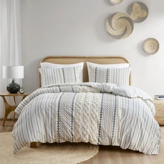 Kirkland's Home Cotton Tufted Full/Queen 3-Pc. Comforter Set- Comforters