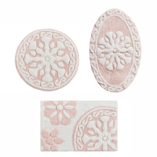 Kirkland's Home Cotton Tufted Medallion Bath Mat, 25 In.- Bathroom Rugs