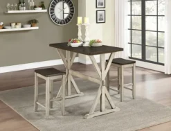 Kirkland's Home Counter Table And Stools, Set Of 3- Dining Tables