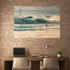 Kirkland's Home Crashing Waves Wood Wall Plaque- Wall Plaques