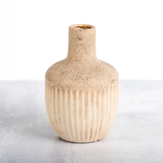 Kirkland's Home Cream Acorn Ceramic Vase, 8 In.- Vases