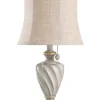 Kirkland's Home Cream And Off-White Table Lamp- Table Lamps