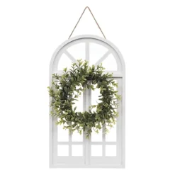 Kirkland's Home Cream Arch With Wreath- Wall Plaques