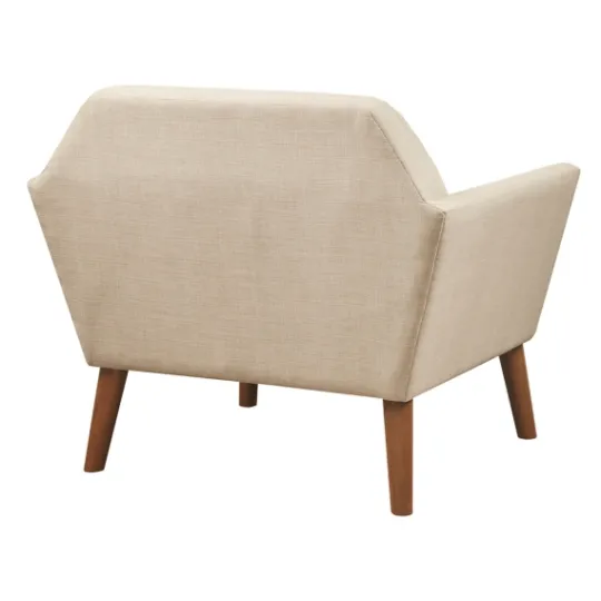 Kirkland's Home Cream Button Tufted Upholstered Accent Chair- Accent Chairs