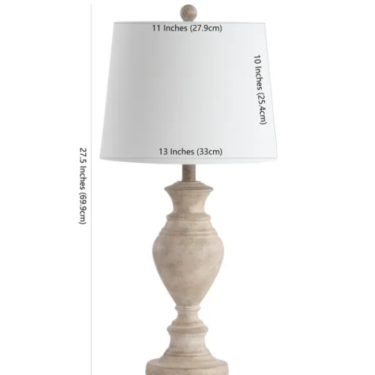 Kirkland's Home Cream Classic Curve Table Lamp- Table Lamps