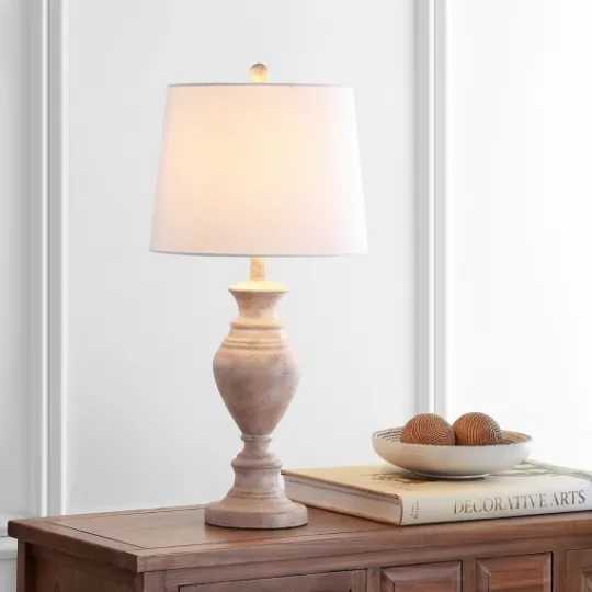 Kirkland's Home Cream Classic Curve Table Lamp- Table Lamps