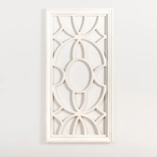Kirkland's Home Cream Decorative Wood Wall Plaque- Wall Plaques