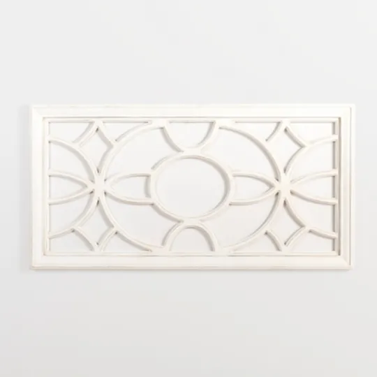 Kirkland's Home Cream Decorative Wood Wall Plaque- Wall Plaques