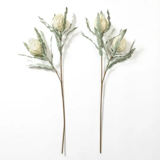 Kirkland's Home Cream Foam Protea Stem- Stems & Bouquets