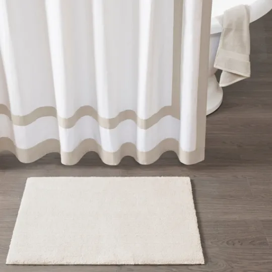 Kirkland's Home Cream High Pile Marshmallow Bath Mat, 30 In.- Bathroom Rugs