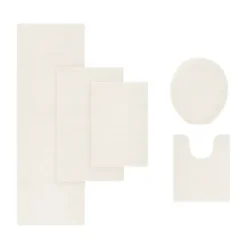 Kirkland's Home Cream High Pile Marshmallow Bath Mat, 30 In.- Bathroom Rugs
