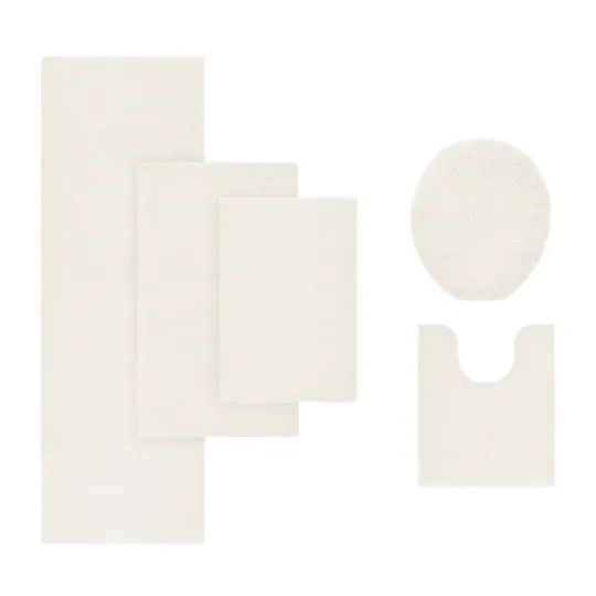 Kirkland's Home Cream High Pile Marshmallow Bath Mat, 30 In.- Bathroom Rugs