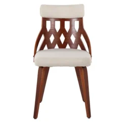 Kirkland's Home Cream Lattice Back 2-Pc. Dining Chair Set- Dining Chairs
