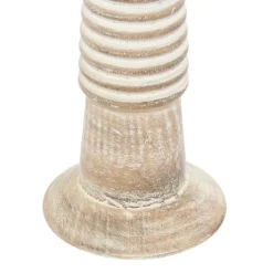 Kirkland's Home Cream Mango Wood Candle Holders, Set Of 3- Candle Holders