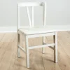 Kirkland's Home Cream Reclaimed Wood Daisy Valetta Dining Chair- Dining Chairs
