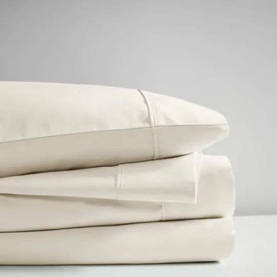 Kirkland's Home Cream Rich Cooling Cotton Queen Sheet Set- Bed Sheets