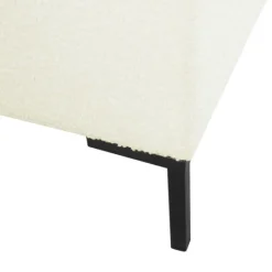 Kirkland's Home Cream Sherpa Boucle Storage Bench- Benches & Ottomans
