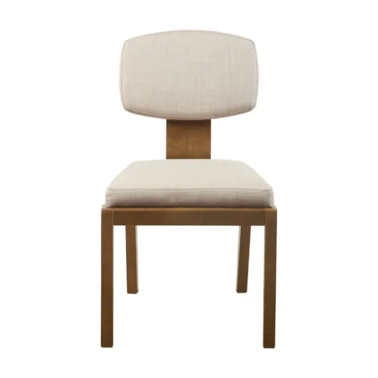 Kirkland's Home Cream Square Back Dining Chairs, Set Of 2- Dining Chairs