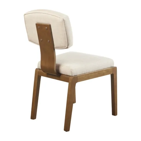 Kirkland's Home Cream Square Back Dining Chairs, Set Of 2- Dining Chairs