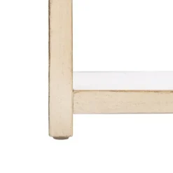 Kirkland's Home Cream Square Wood Nightstand- Nightstands