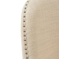 Kirkland's Home Cream Tufted Back Swivel Counter Stool- Bar Stools & Counter Height Stools
