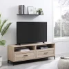 Kirkland's Home Cream Wood 2-Drawer Tv S D- Tv Stands & Media Consoles