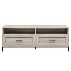 Kirkland's Home Cream Wood 2-Drawer Tv S D- Tv Stands & Media Consoles