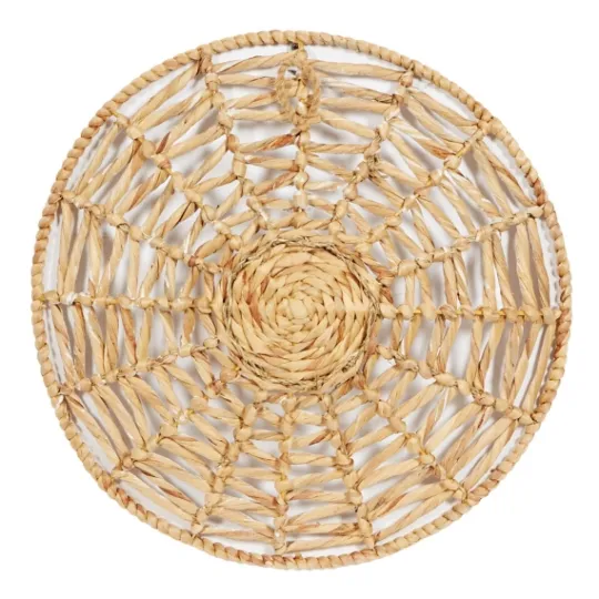 Kirkland's Home Cream Woven Dried Plant Wall Sculptures, Set Of 3- Wall Plaques