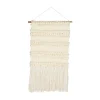 Kirkland's Home Cream Woven Fringe Macrame Wall Hanging- Wall Plaques