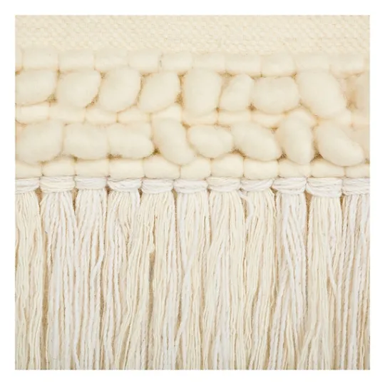 Kirkland's Home Cream Woven Fringe Macrame Wall Hanging- Wall Plaques