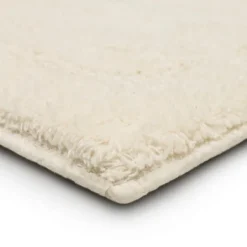 Kirkland's Home Creme Plush Reversible Cotton Bath Mat, 34 In.- Bathroom Rugs