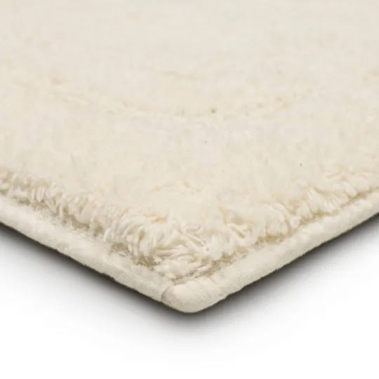 Kirkland's Home Creme Plush Reversible Cotton Bath Mat, 34 In.- Bathroom Rugs