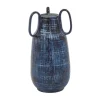Kirkland's Home Crosshatch Triple Handle Ceramic Vase, 13 In.- Vases