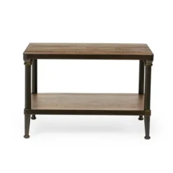 Kirkland's Home Crowley Wood And Iron Bunching Coffee Table- Coffee Tables