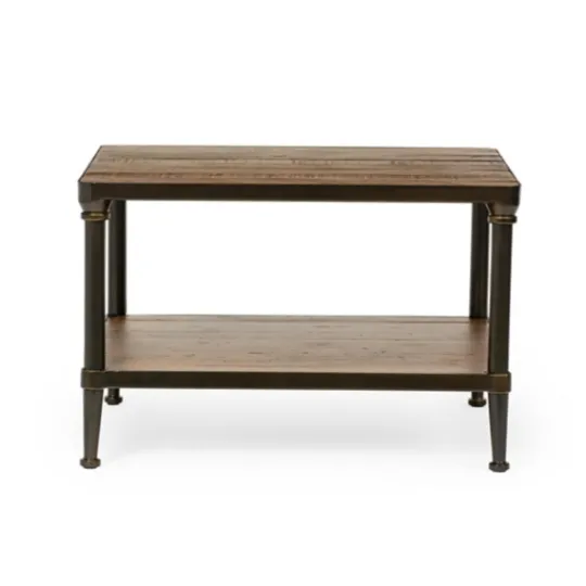 Kirkland's Home Crowley Wood And Iron Bunching Coffee Table- Coffee Tables