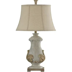 Kirkland's Home Crystal Cream Traditional Table Lamp- Table Lamps