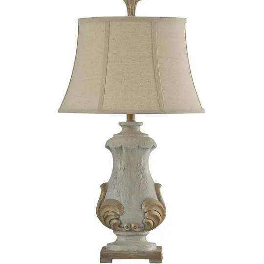 Kirkland's Home Crystal Cream Traditional Table Lamp- Table Lamps