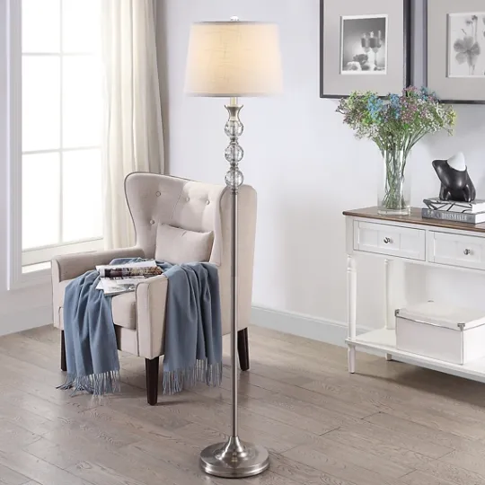 Kirkland's Home Crystal Orb Stacked Floor Lamp- Floor Lamps
