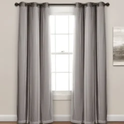 Kirkland's Home Curtain Panel Set With Overlay, 95 In.- Curtains & Drapes