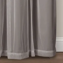 Kirkland's Home Curtain Panel Set With Overlay, 84 In.- Curtains & Drapes