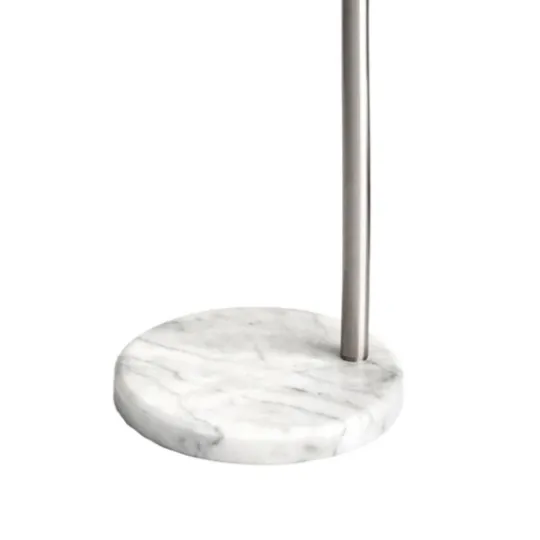 Kirkland's Home Curved Floor Lamp With Marble Base- Floor Lamps