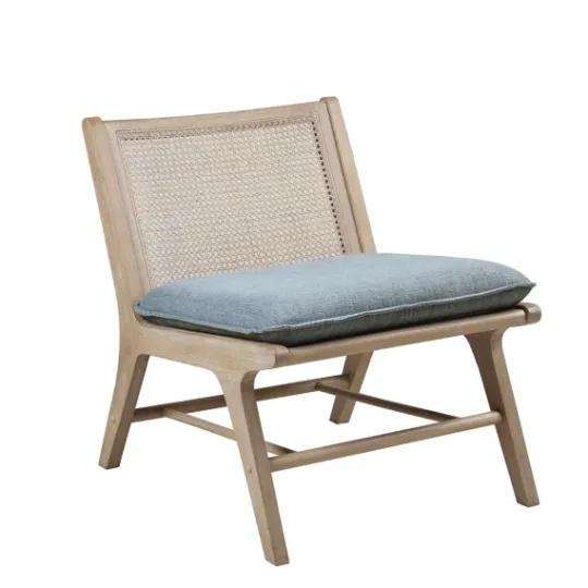 Kirkland's Home Cushion Ash Cane Back Accent Chair- Accent Chairs
