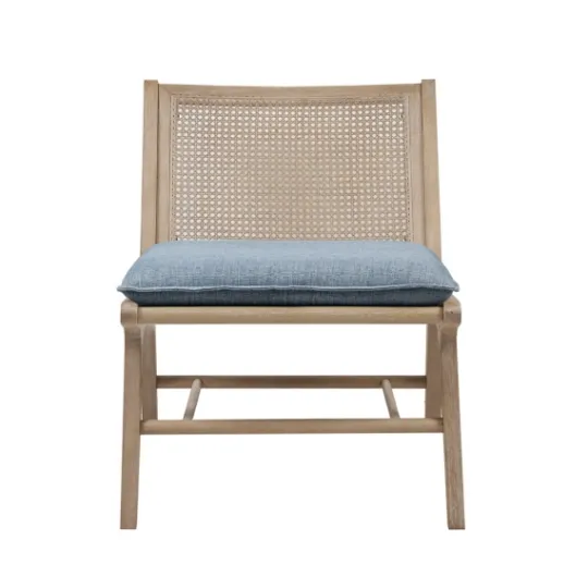 Kirkland's Home Cushion Ash Cane Back Accent Chair- Accent Chairs