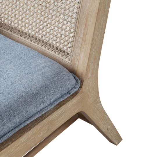 Kirkland's Home Cushion Ash Cane Back Accent Chair- Accent Chairs