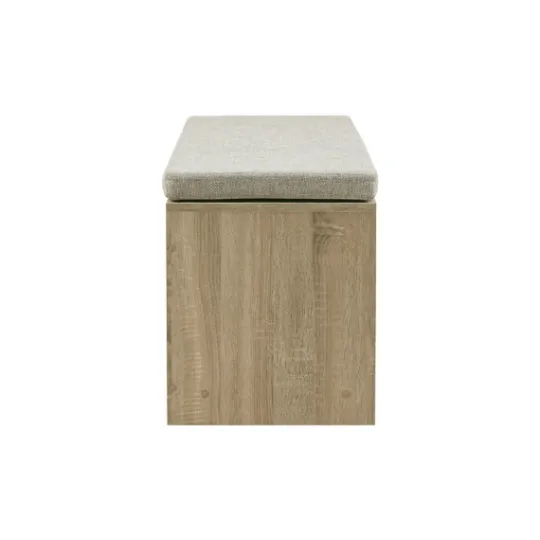 Kirkland's Home Cushioned Open Cubby Storage Bench- Benches & Ottomans